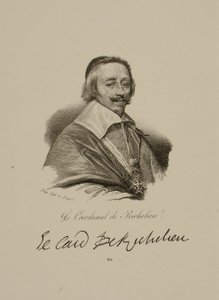 Portræt af Armand Jean du Plessis, kardinal og hertug af Richelieu (1585-1642)